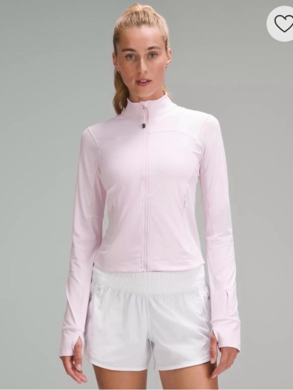 NWT Lululemon Lightweight Running Jacket in Meadowsweet Pink Size 12